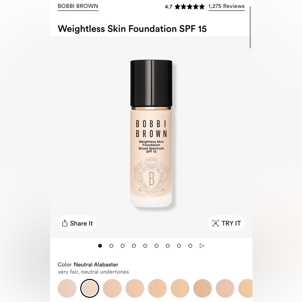 Bobbi Brown Neutral Alabaster Foundation SPF 15